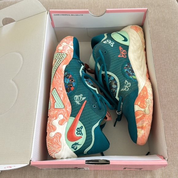 Nike PG 6 NRG All Star Game Weekend Paul George DH8446-900 TEAL PINK -8.5 M 10W - Picture 15 of 16